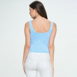 Seamless Reversible Stonewashed Ribbed Tank