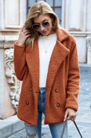 Ivy Lane Full Size Lapel Collar Sherpa Coat