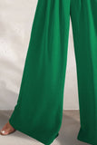 Pocketed High Waist Wide Leg Pants