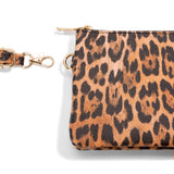 Faux Leather Animal Print Crossbody Purse