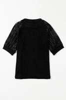 Round Neck Half Sleeve Top