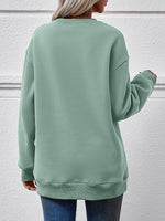 Letter Graphic Dropped Shoulder Sweatshirt