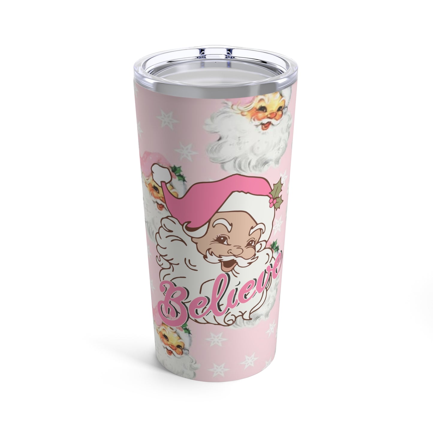 Pink Santa Tumbler 20oz