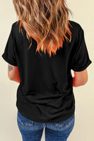 Bow Round Neck Short Sleeve T-Shirt