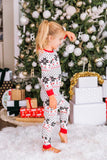 Snowflake Pattern Top and Pants Set