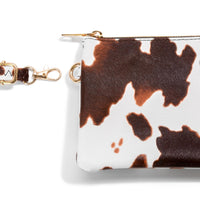 Faux Leather Animal Print Crossbody Purse