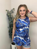 Blue Marble Tank Top
