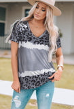 Leopard V-Neck Tee Shirt