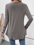 Perfee V-Neck Long Sleeve T-Shirt