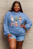 Simply Love Full Size JINGLE ALL THE WAY Long Sleeve Sweatshirt