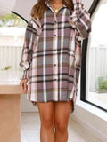 Plaid Button Up Long Sleeve Shirt