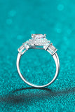 1 Carat Moissanite 925 Sterling Silver Heart Ring