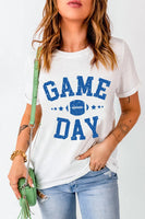 GAME DAY Round Neck Short Sleeve T-Shirt