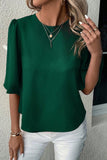 Round Neck Half Sleeve Blouse