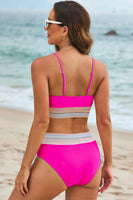 Scoop Neck Spaghetti Strap Two-Piece Swim Set