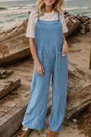 Full Size Wide Leg Front Pocket Jumpsuit