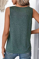 V-Neck Wide Strap Tank