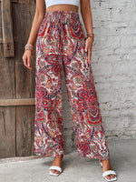 Printed Wide Leg Pants