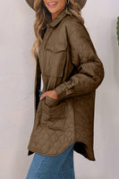 Snap Down Collared Winter Coat