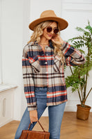 Button Down Collared Plaid Shacket