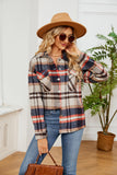 Button Down Collared Plaid Shacket