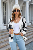 Angel Wings Button-Up V-Neck Dropped Shoulder Cardigan