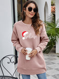 BELIEVE Graphic Tunic Sweatshirt