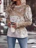 Lovelet Frill Mock Neck Long Sleeve Top