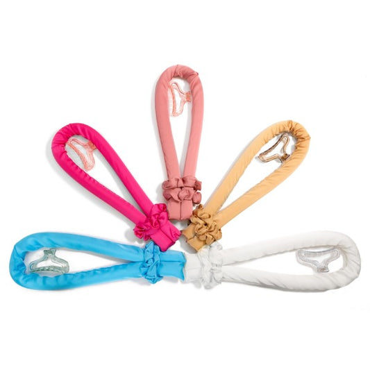 Solid Satin Heatless Hair Curler Sets