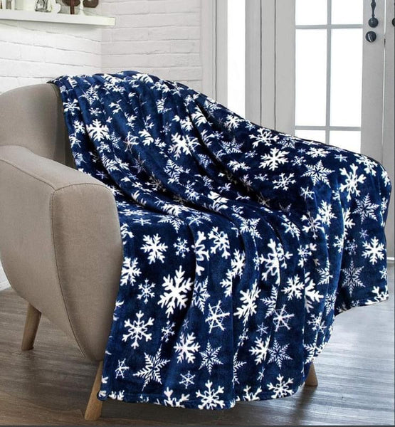 Blue Snowflake Blanket