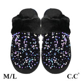 C.C Stylish Sequin Slippers