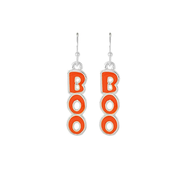 BOO Halloween Drop Earrings