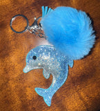 Plush Dolphin Keychain