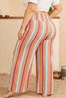 Orange Striped Boho Pants- Curvy