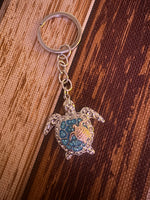 Mama + Baby Studded Sea Turtle Keychain