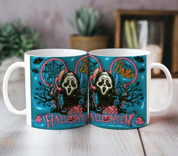 Halloween Themed 3D Effect Ceramic Mugs