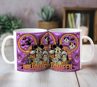 Halloween Themed 3D Effect Ceramic Mugs