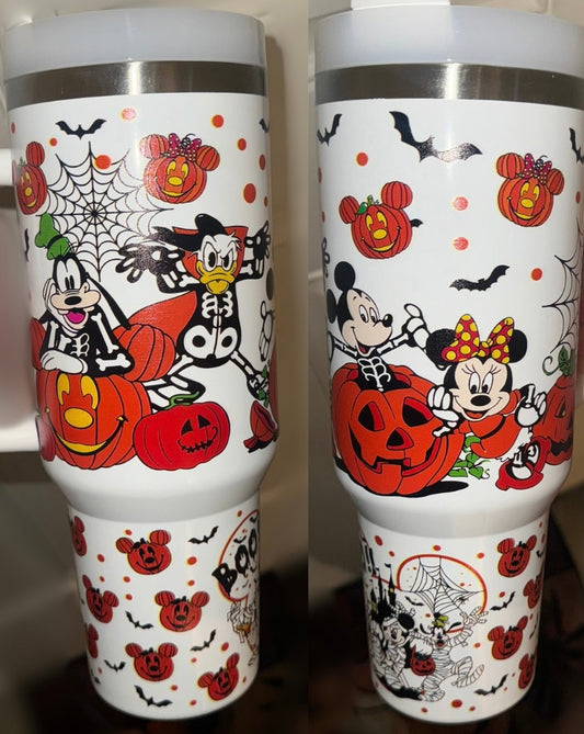 Goof & Troops Halloween Themed 40oz Tumbler with Handle