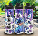 Stitch 3D Printed Stainless Steel water bottles