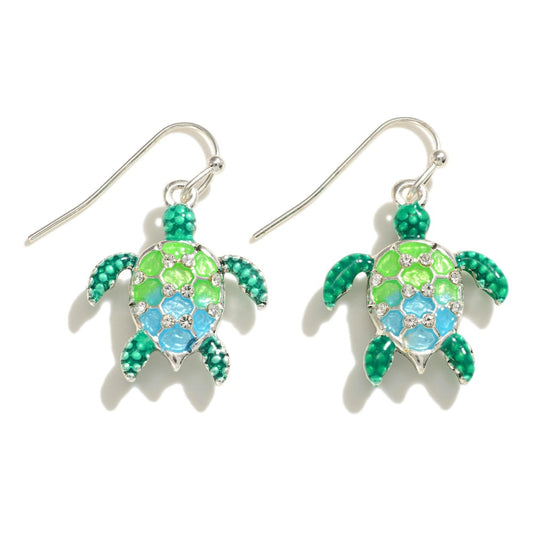 Sea Turtle Drop Earrings