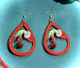 Grinchmas Glitter Drop Earrings