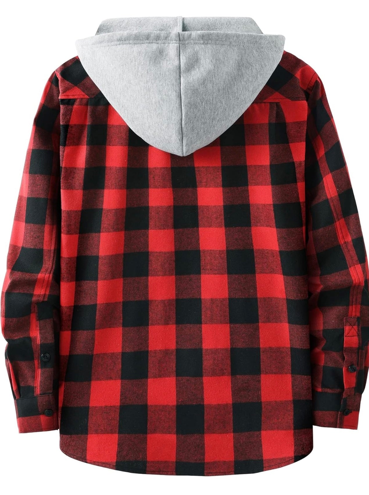 Men’s Plaid Hooded Shacket
