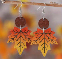 Fall Maple Leaf Drop Earrings