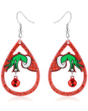 Grinchmas Glitter Drop Earrings