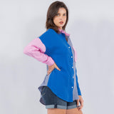 Cotton Candy Color Block Long Sleeve