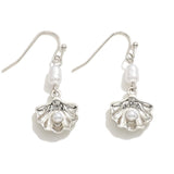 Lucky Pearl Clam Earrings