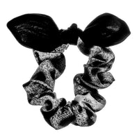 Leopard print bow hair scrunchies