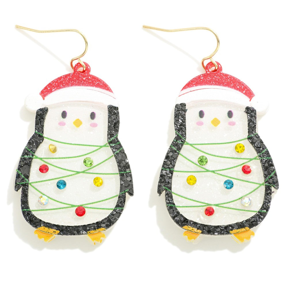 Christmas Penguin Earrings