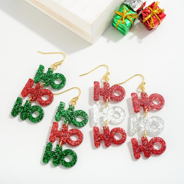 Ho Ho Ho Christmas Earrings