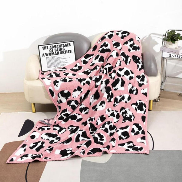 Super Soft Animal Print Brushed Poly Microfiber Throw Blanket